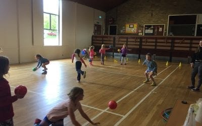 ‘Handball, Gym & Capture the Flag’-games at kids Stroud half term holiday club!