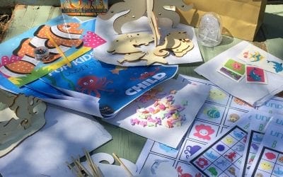 Rainy day themed kids activity packs