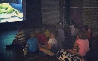 Movie time at Stroud kids Holiday Club