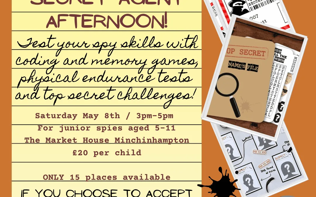 Kids ‘Secret Agent’ workshop in Stroud!